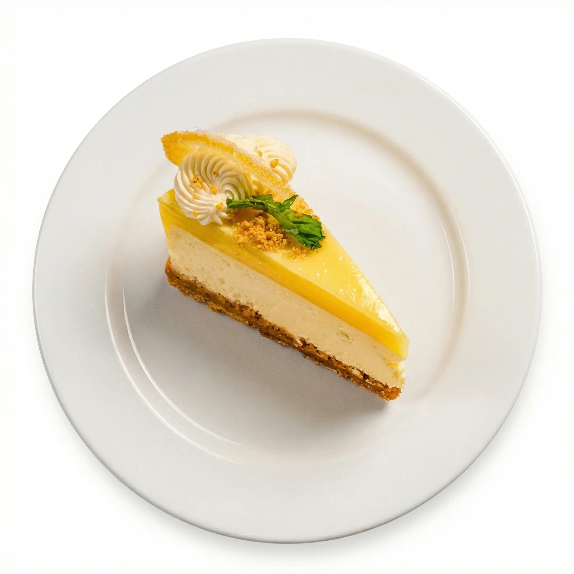 Baked Lemon Cheesecake at La Torino Trattoria in Calgary, Alberta